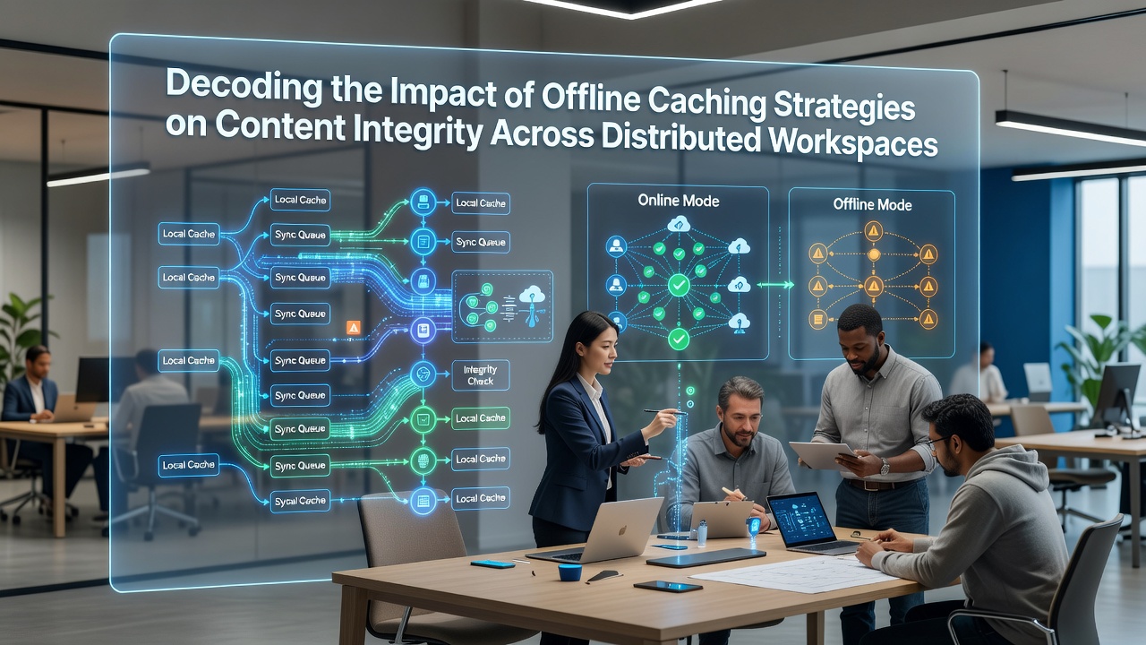 Decoding the Impact of Offline Caching Strategies on Content Integrity Across Distributed Workspaces